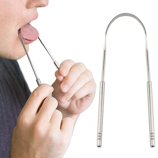 Tongue Scraper, Halitosis Reduction, Stainless Steel Tongue Cleaner, Metal Scraper, Tongue Scraper Cleaner For Fresh Breath