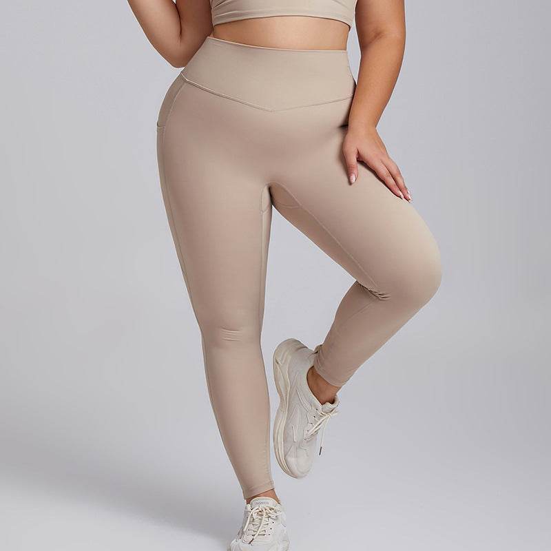 Plus Size Women Sports Workout Gym - Sleeveless Crop and Pant