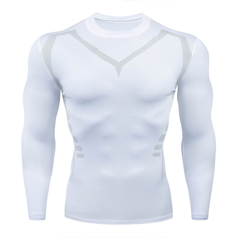 Men's Sports Quick-drying Long sleeve Workout Fitness T-shirt top