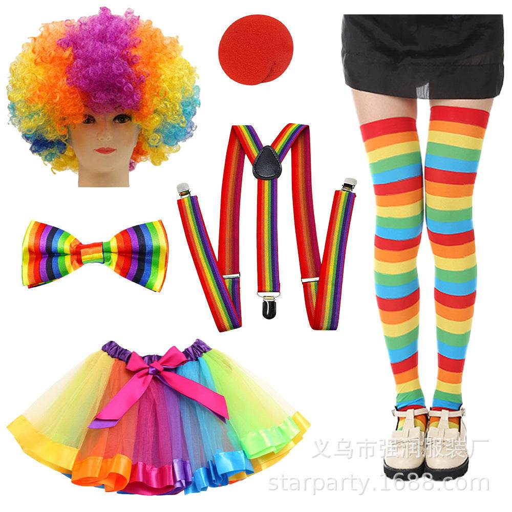 Halloween Clown Wig Dress Up Costume