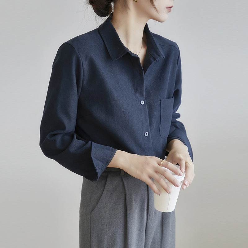 New Autumn And Winter Bandage Dress Shirt For Women