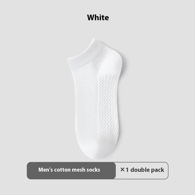 Cotton Anti-Pilling Ankle socks absorbing Invisible Tight Mesh Boat Socks