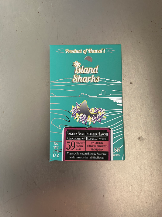 Sakura Sake Infused Hawaii Chocolate w/ Dried Big Island Lychee-0