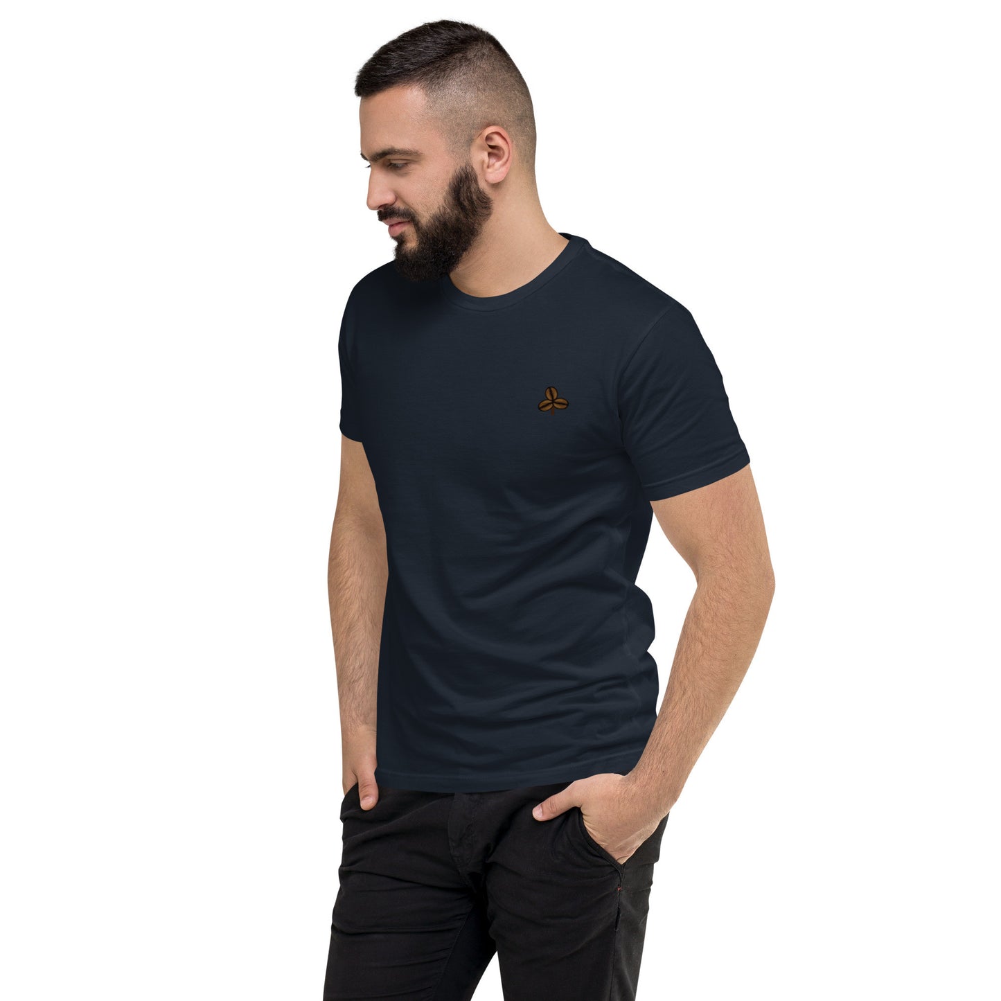 Coffee Clover Men's Fitted T-Shirt-5