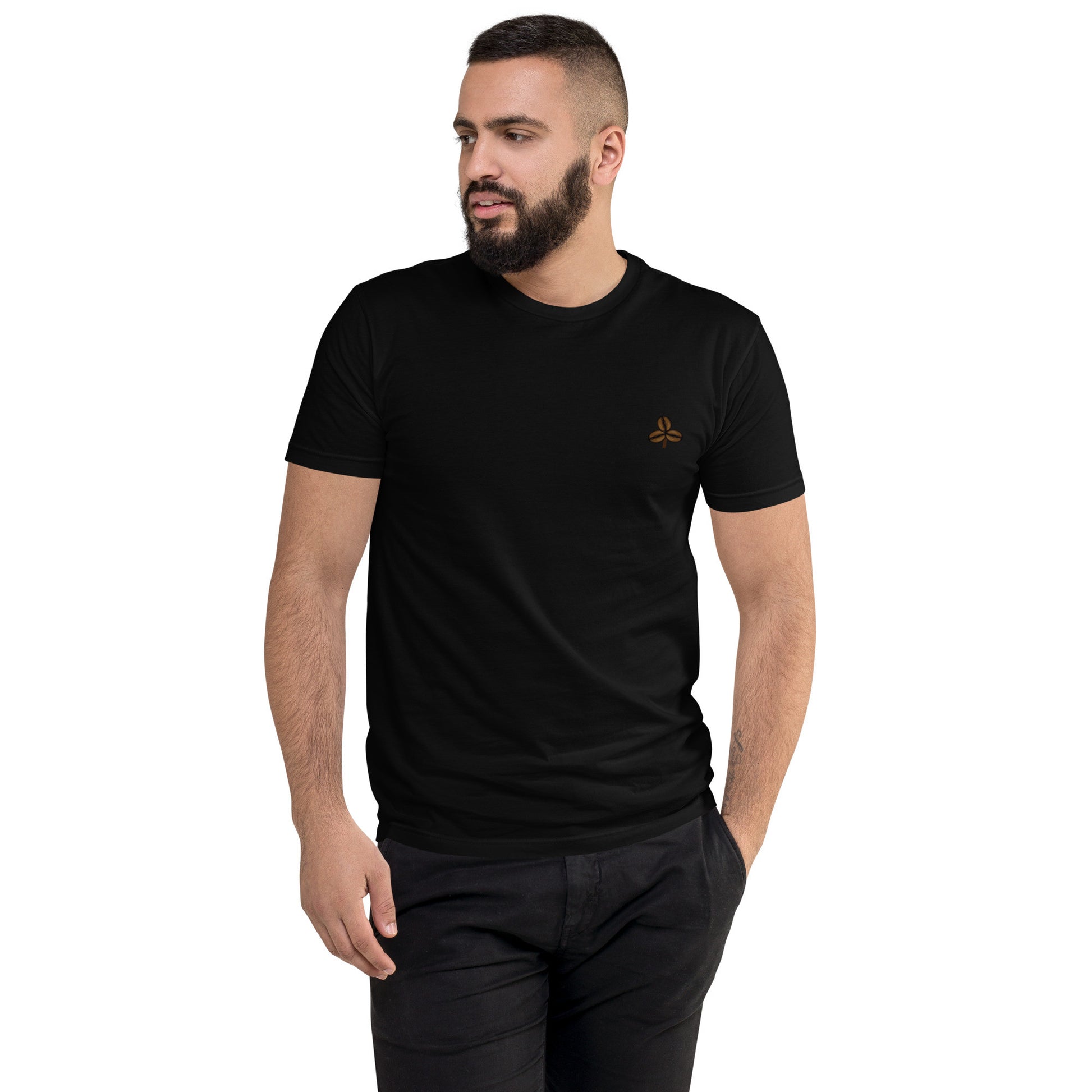 Coffee Clover Men's Fitted T-Shirt-0