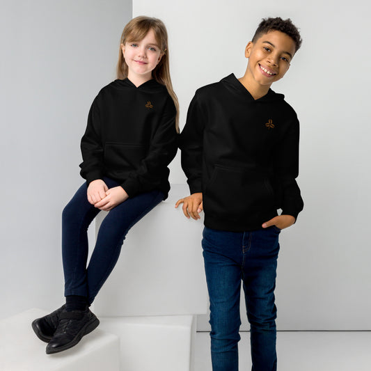 Coffee Clover Kids Fleece Hoodie-0
