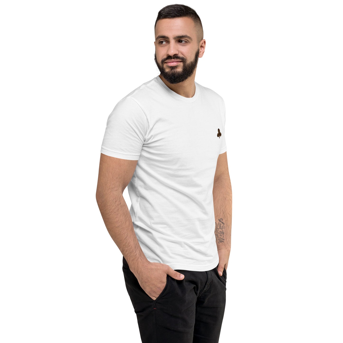 Coffee Clover Men's Fitted T-Shirt-12