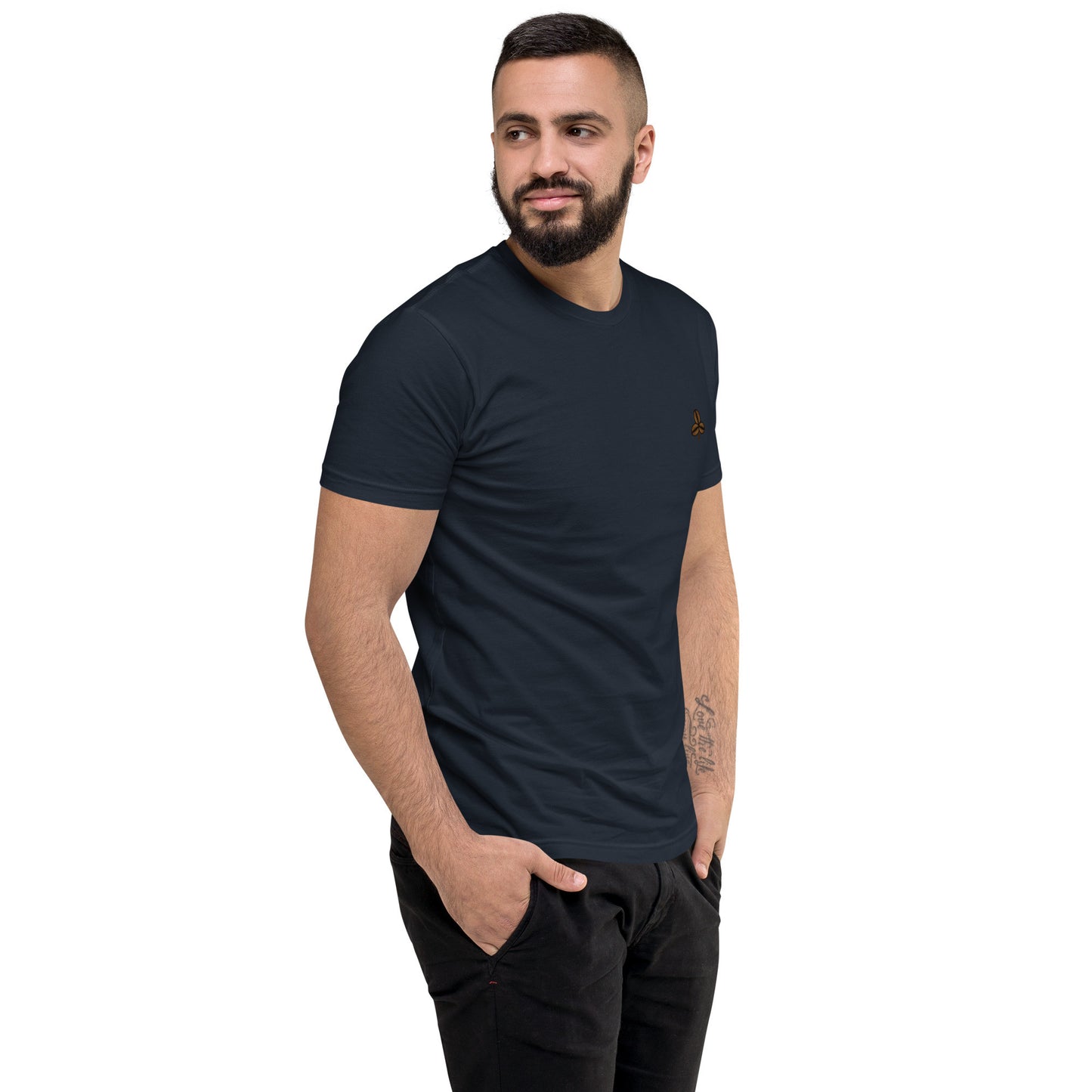 Coffee Clover Men's Fitted T-Shirt-6