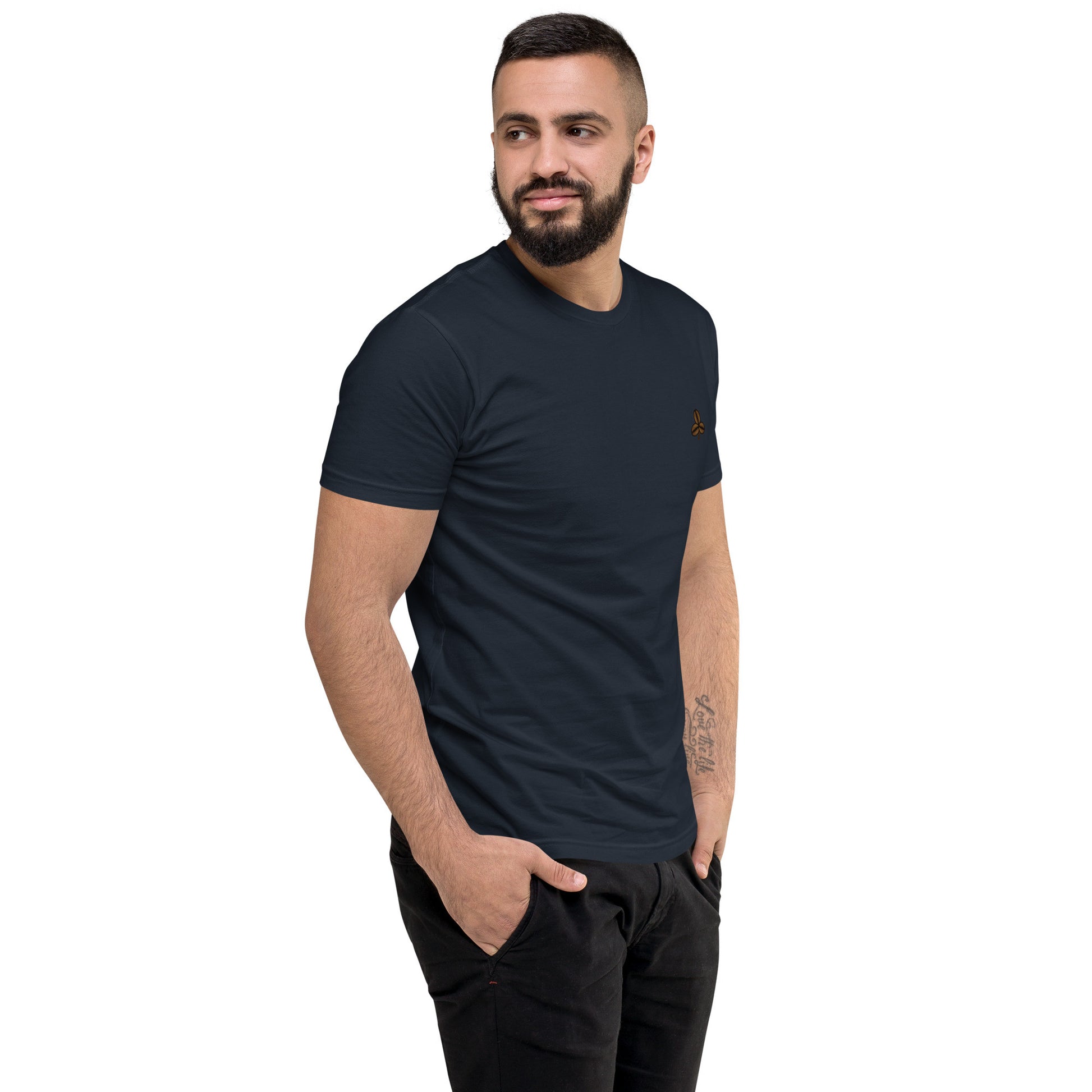 Coffee Clover Men's Fitted T-Shirt-6