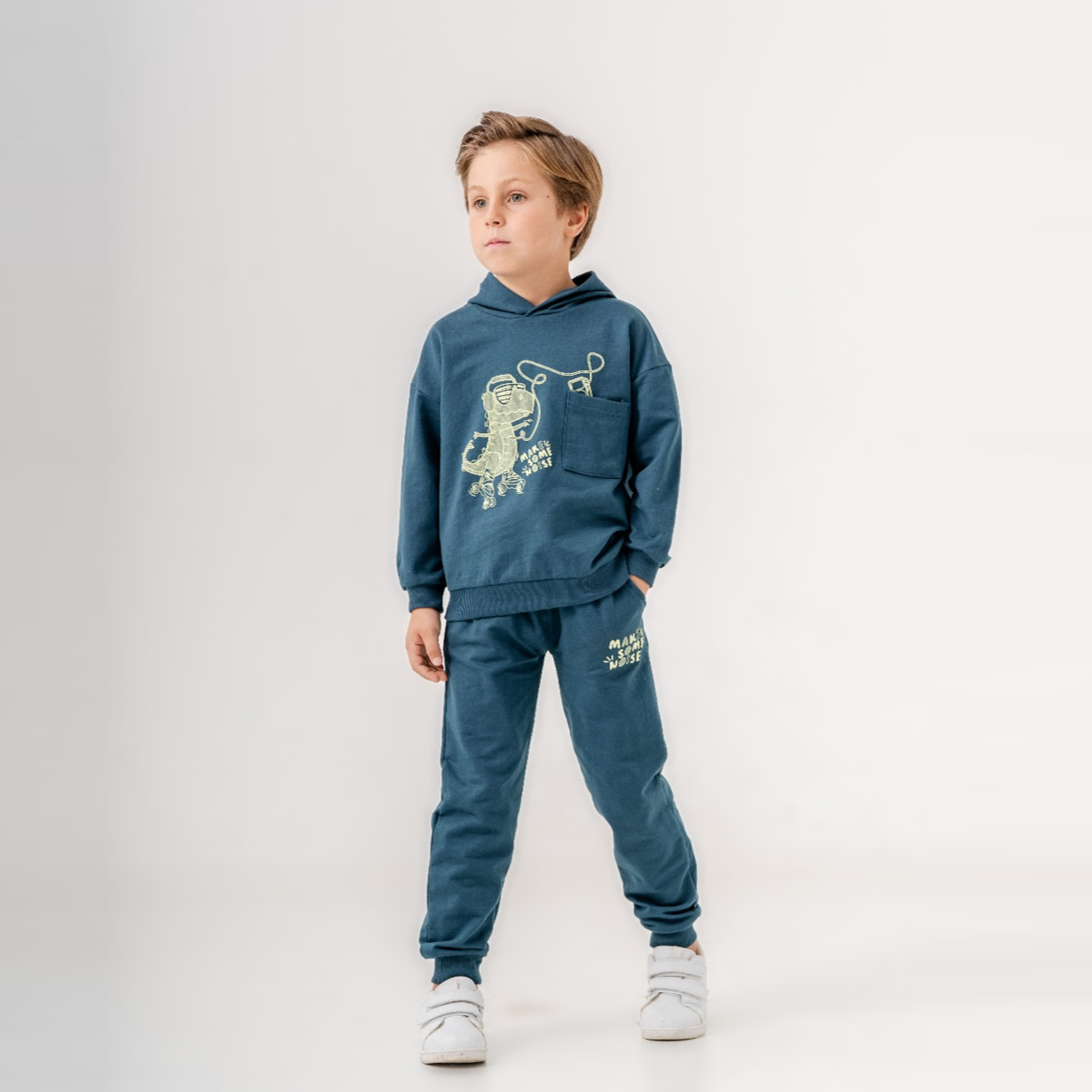 Dino Boy Hoodie Joggers Set-2