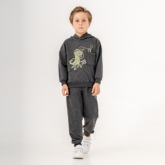 Dino Boy Hoodie Joggers Set-0