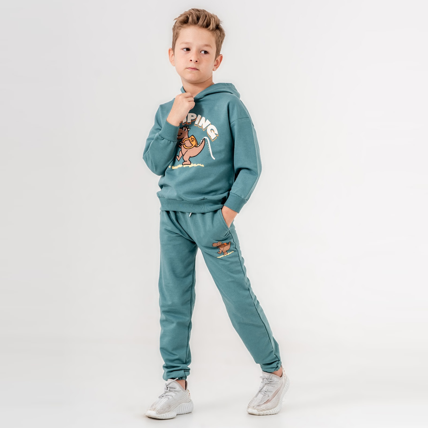 Camping Boy Cotton Joggers Set-3