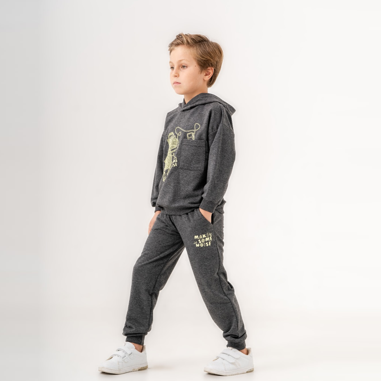 Dino Boy Hoodie Joggers Set-1