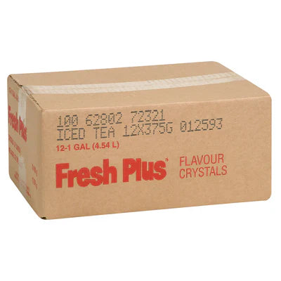 Fresh Plus Iced Tea Drink Crystals - Drink and Slush Mix - Lynch - Case ( 12 x 375 grams)-1