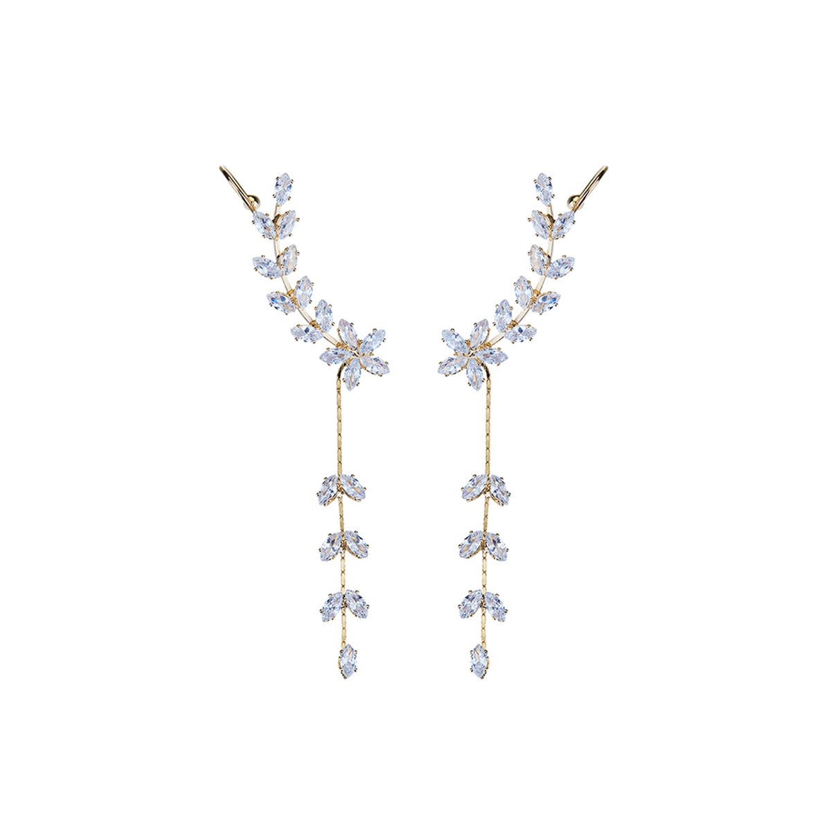 Frozen Creeper Gold Earring-0
