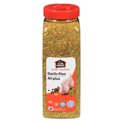 Garlic Plus Seasoning - Spices and Seasonings - Clubhouse - 580gr. Jar - Case 12 x 580gr. Jars - Canadian Distributor and Supplier-0