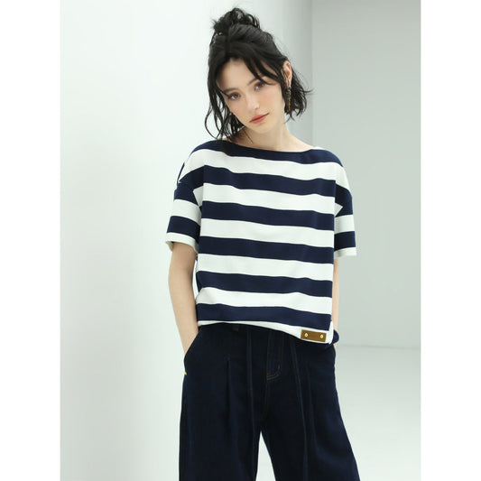 Goodwill Nautical Short Sleeved Striped Knitted Tee-0