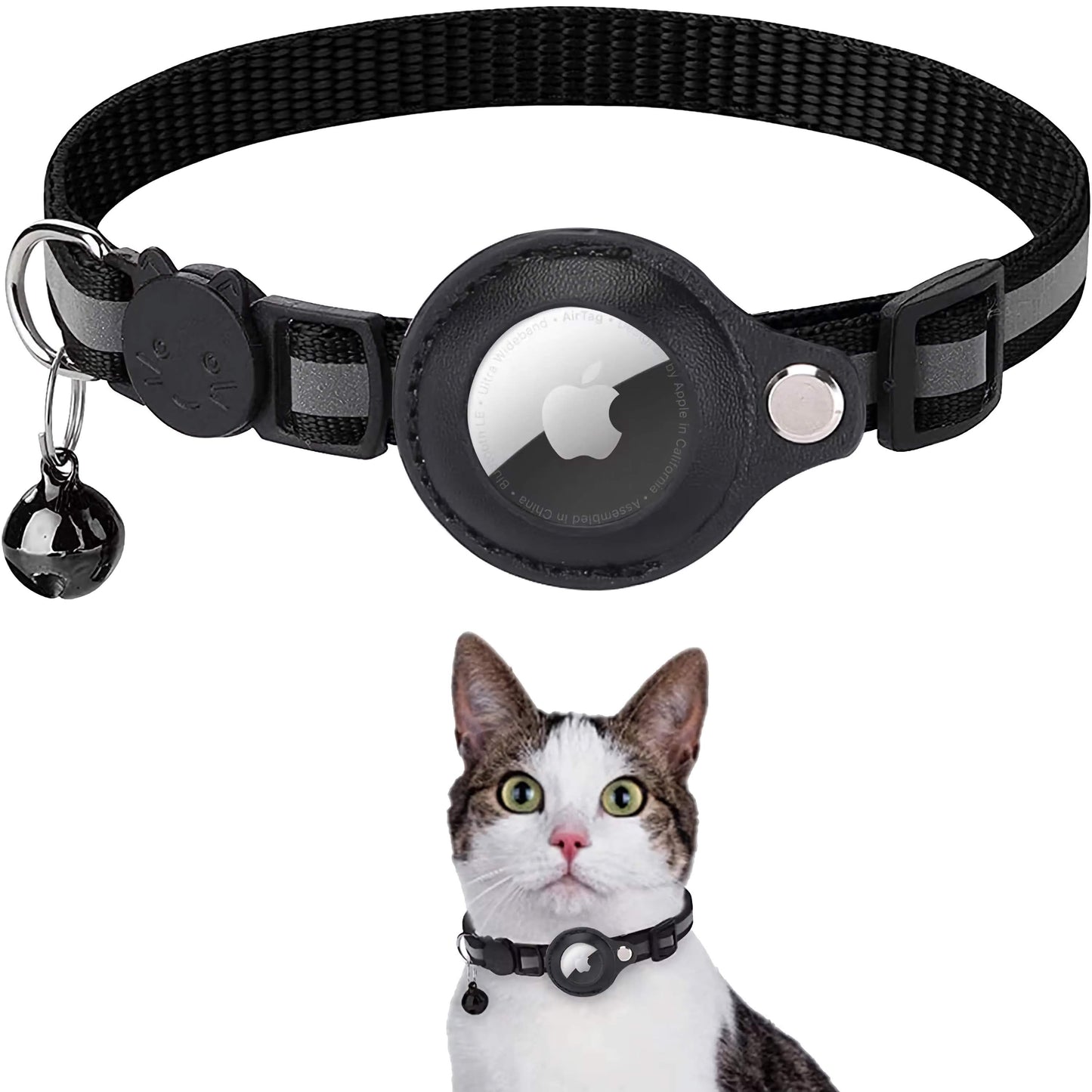 Pet AirTag Holder Collar – Anti-Loss for Cats & Dogs