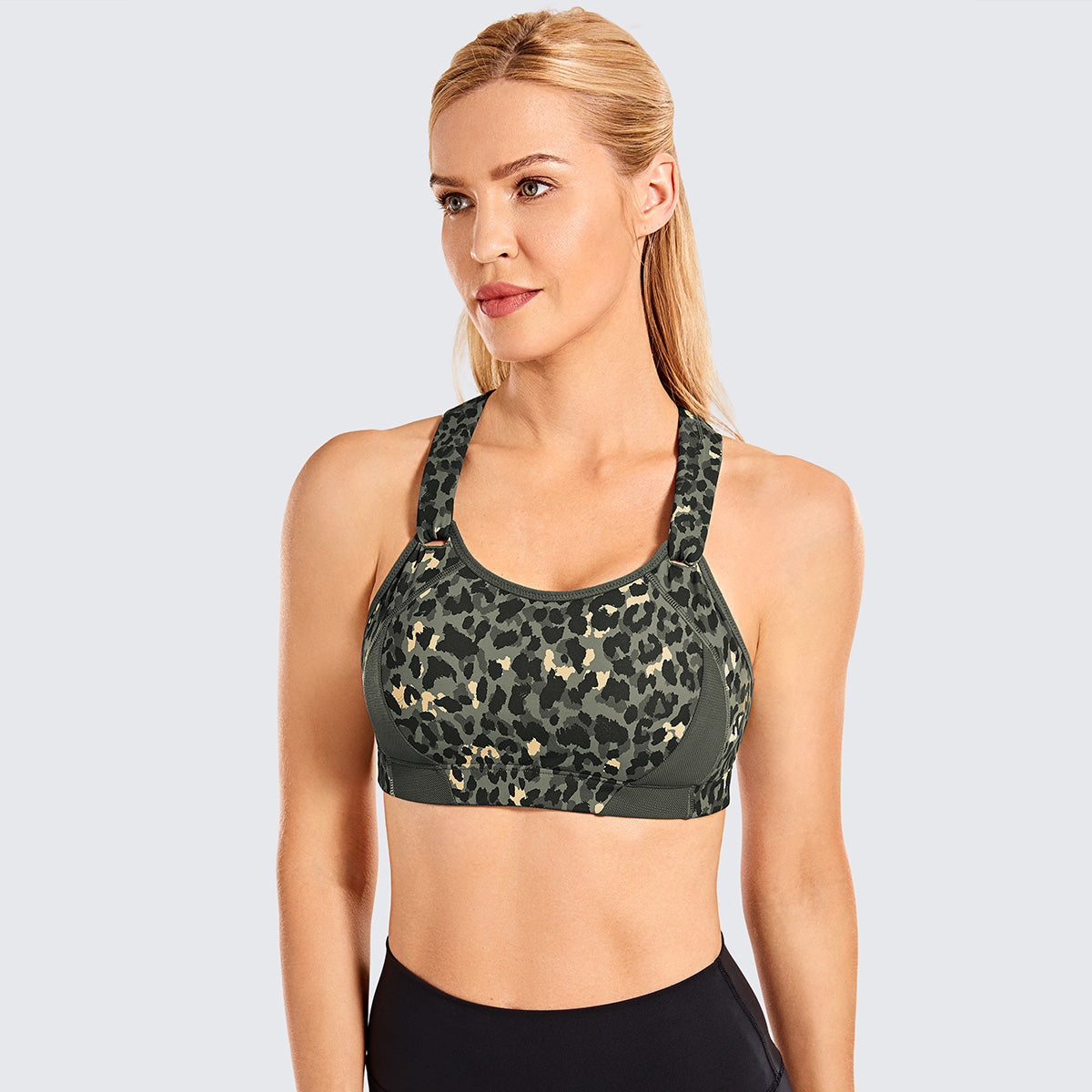 High Impact Lightly Padded Wireless Active Bra-4