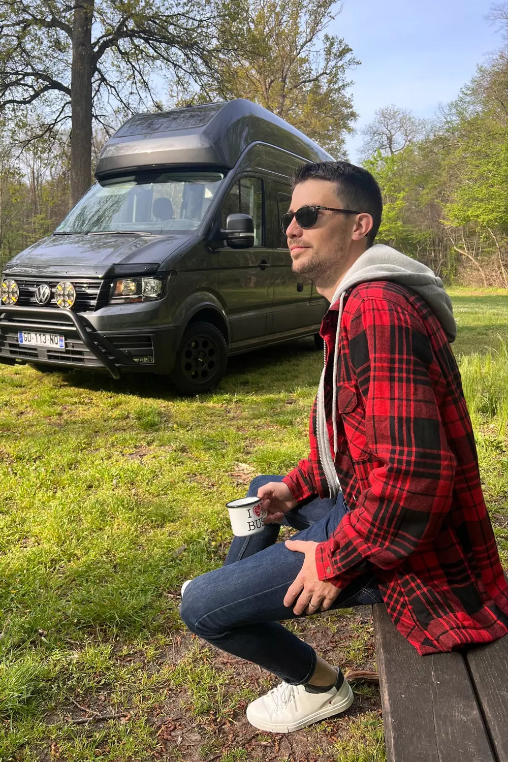 Men's Fuzzy Sherpa Lined Zip Up Plaid Flannel Shirt Jacket with Hood-0