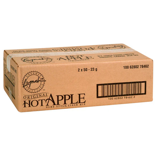 Original Hot Apple Cider - Drink Mix - Lynch - Case (2 X 50 x 23g ) = 100 Packs-0