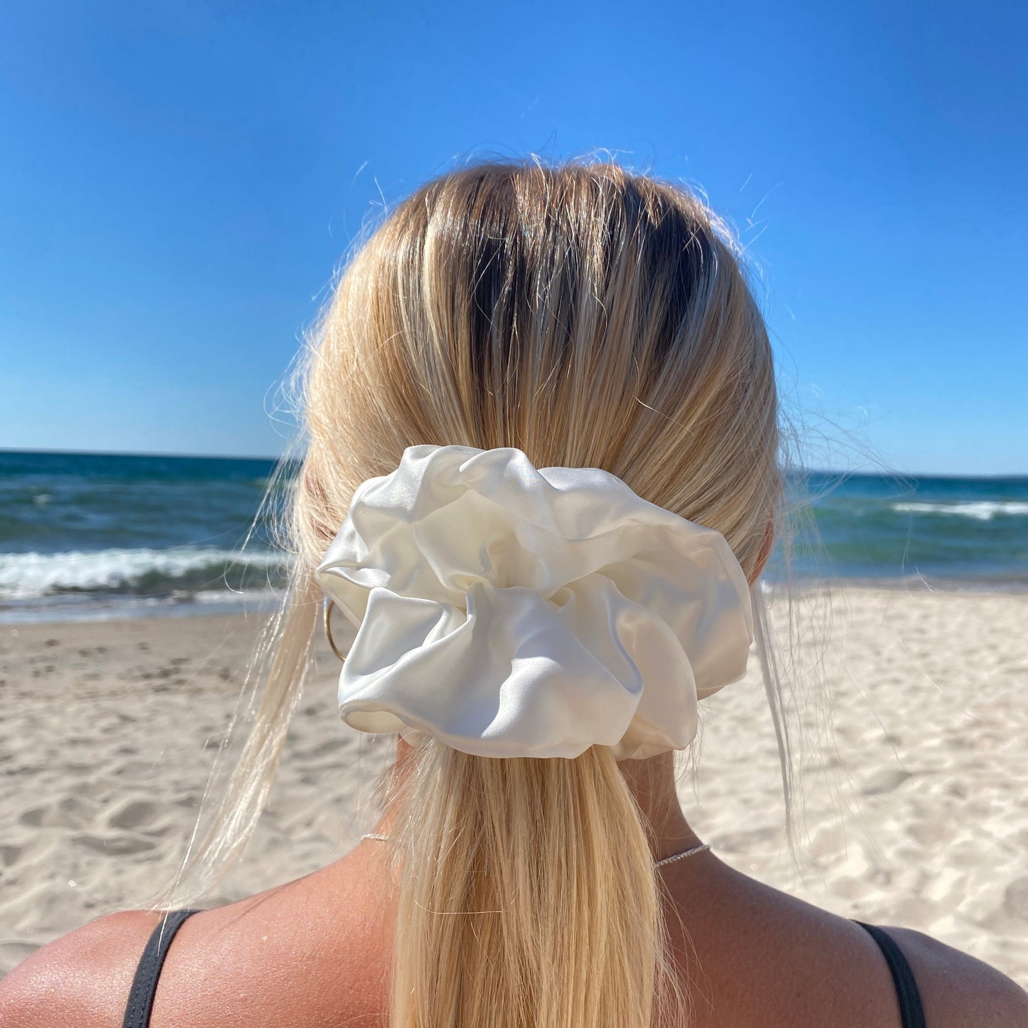 Organic XL Silk Scrunchie - Bela-2