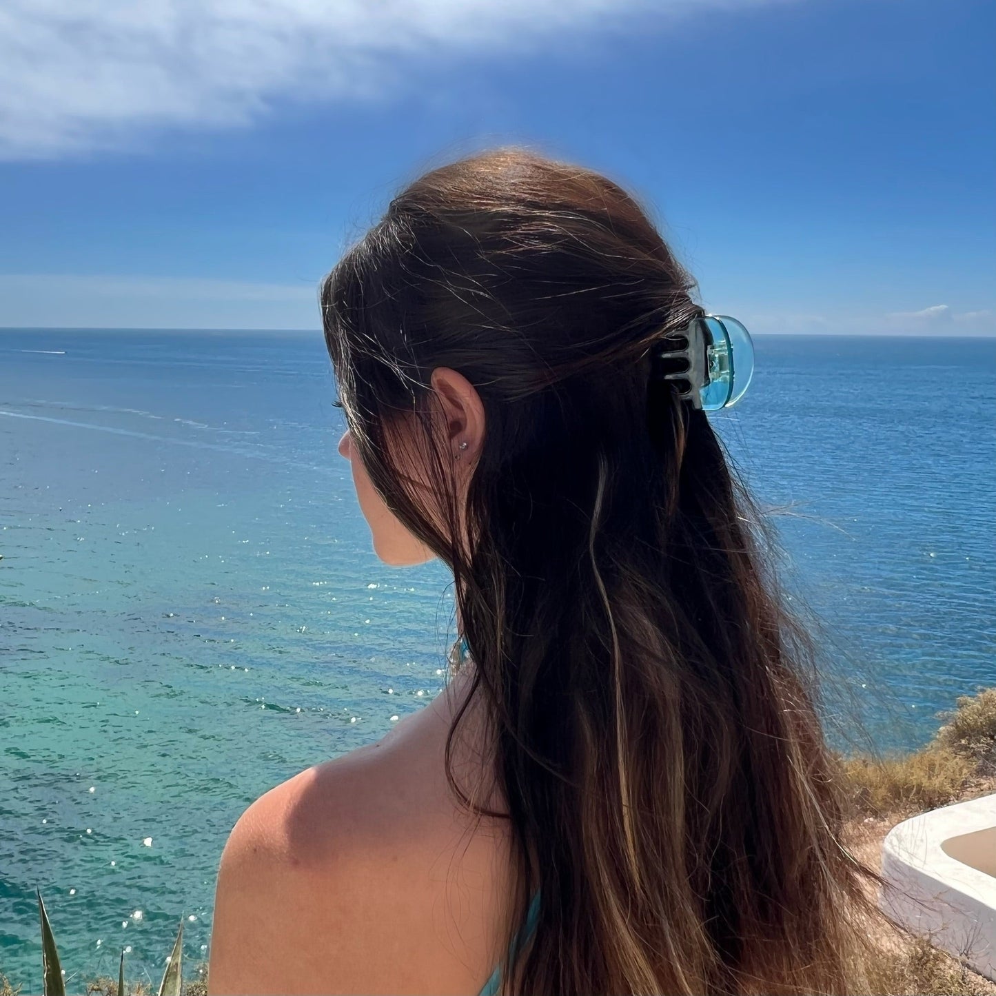 Ecofriendly Acetate Classic Claw - Light Blue-2