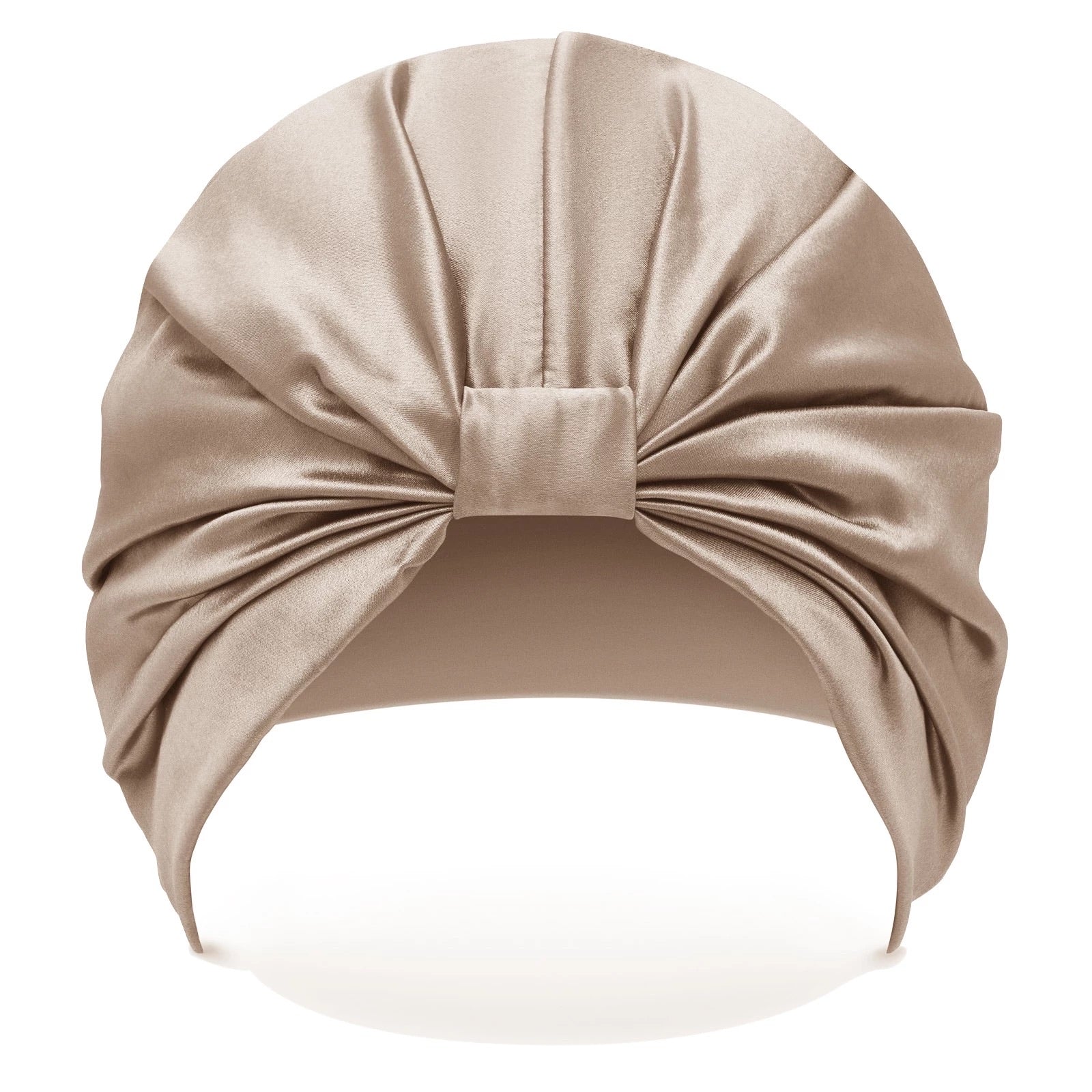 Organic Silk Hair Turban - Champagne-0