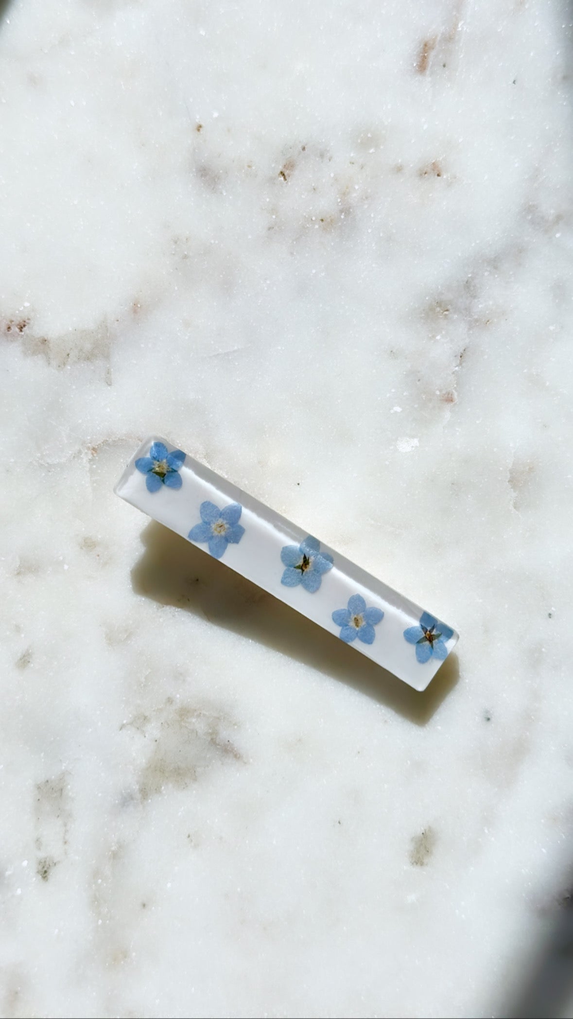 Barrette à cheveux - Myosotis