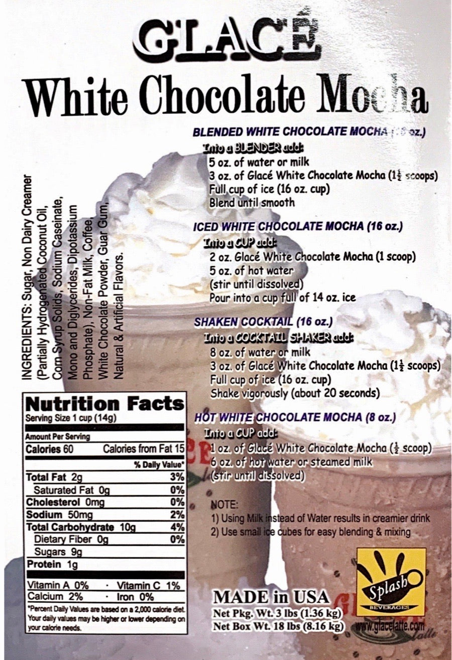 White Chocolate Mocha 4 in 1 Bubble Tea / Latte and Frappe Mix-1