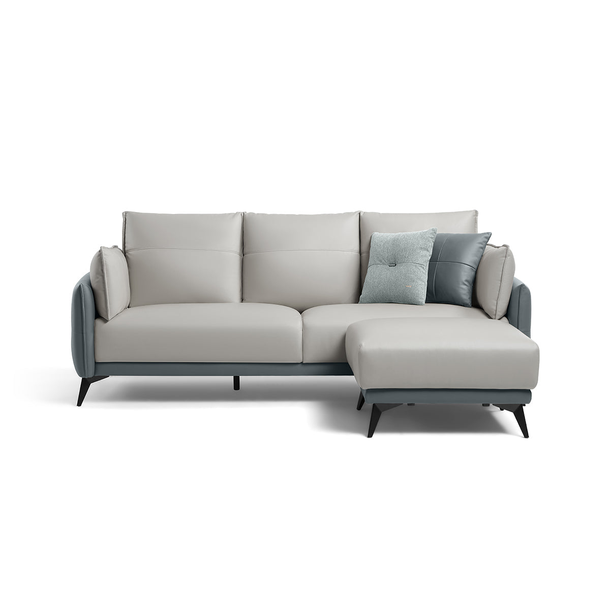 Italian 3-seater Minimalist Style Sofa with Ottoman-2