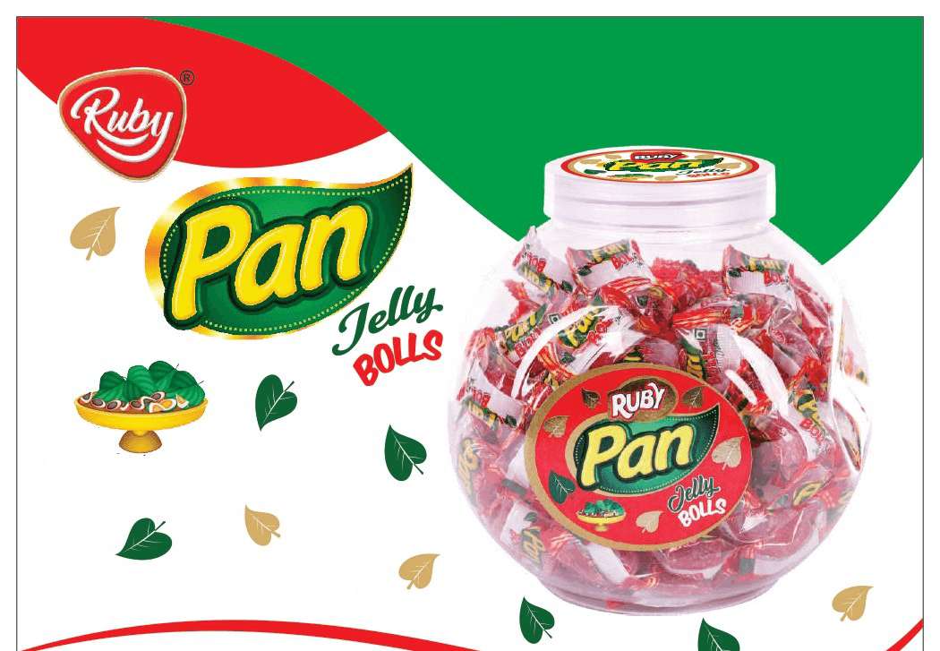 Ruby Pan Jelly Bolls - Pan Flavored Jelly Pack Of 20-0