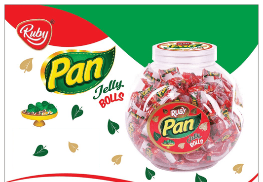 Ruby Pan Jelly Bolls - Pan Flavored Jelly Pack Of 20-0