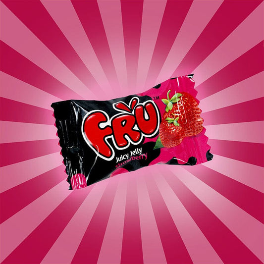 FRU Juicy Jelly Strawberry - Vegetarian -Pack Of 20-0