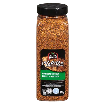 La Grille Montreal Chicken Seasoning - Spices and Seasonings - Clubhouse - 675gr. Jar - Case 12 x 675gr. Jars - Canadian Distributor and Supplier-0