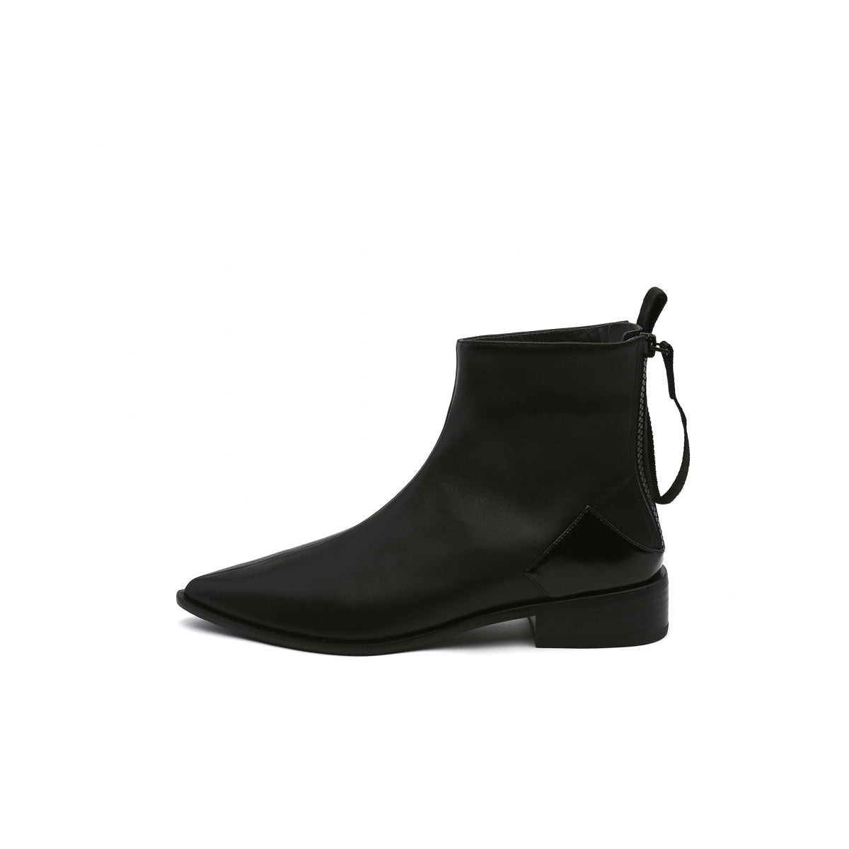 Leather Back-Zip Walking Boots-0