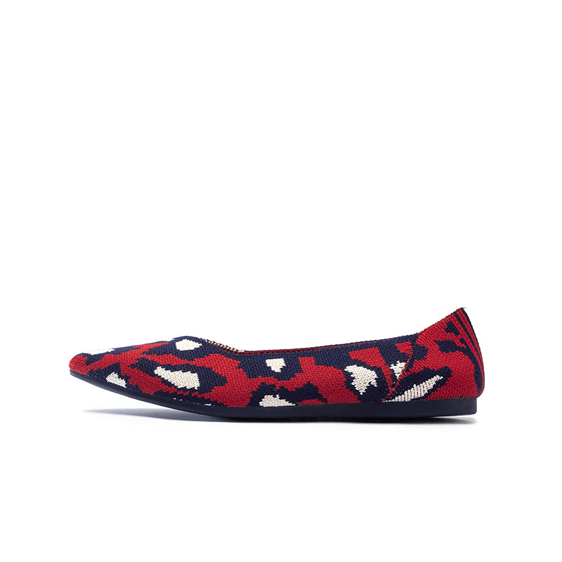 Leopard Print Pointed Toe Work Shoes-7