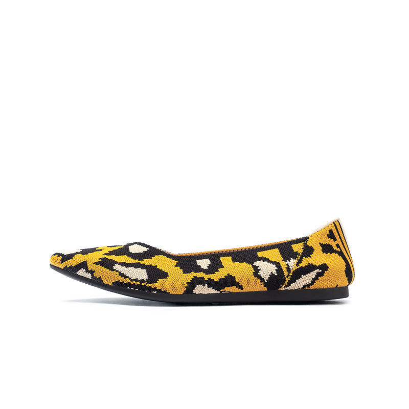 Leopard Print Pointed Toe Work Shoes-8