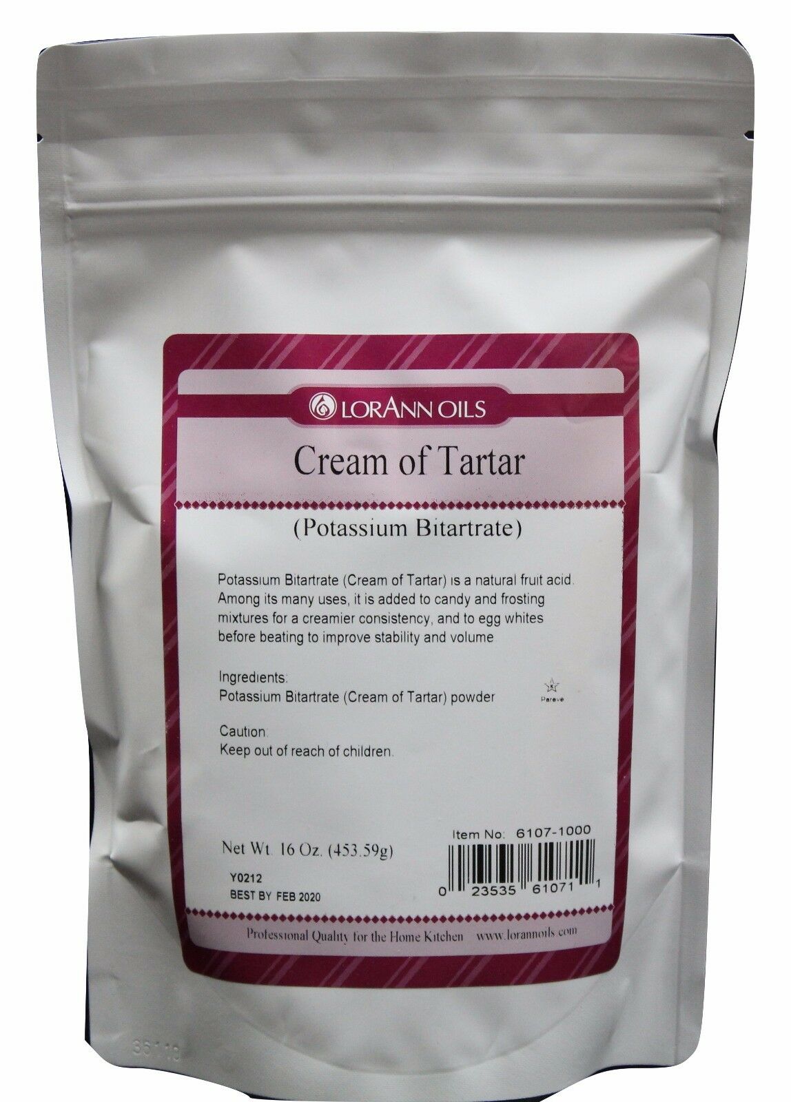 Cream of Tartar (Potassium Bitartrate) - Specialty Ingredients -16 oz. Bag-0