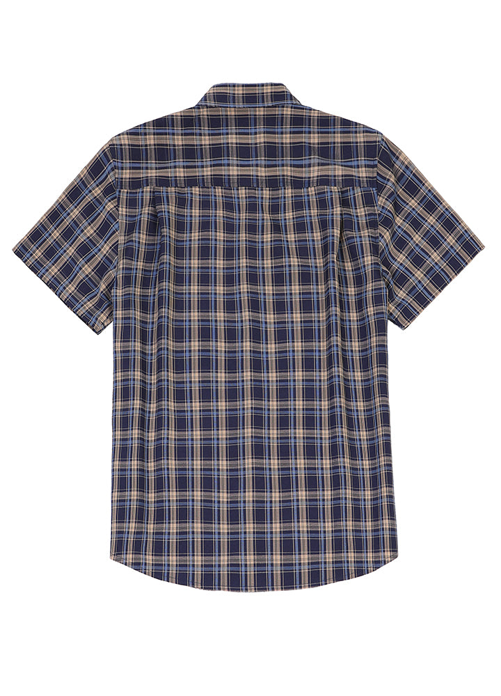 Men's Lightweight Plaid Short Sleeve Shirt-1