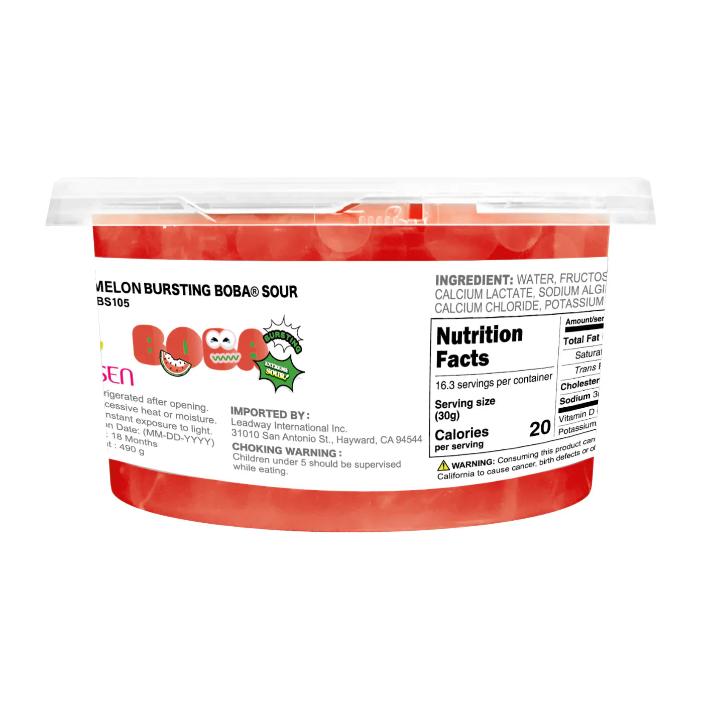Watermelon Sour Bursting Boba | Sour Popping Boba | Foodservice Canada Distribution-1