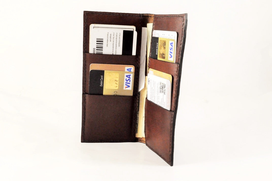 Bifold Long Leather Wallet-3