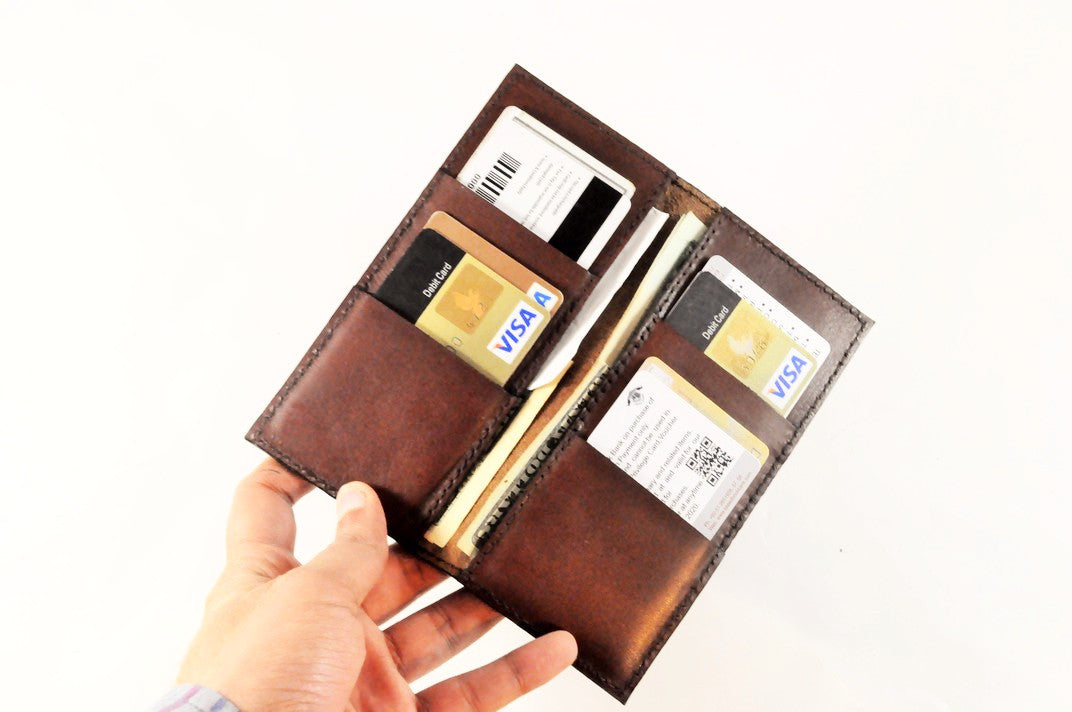 Bifold Long Leather Wallet-2