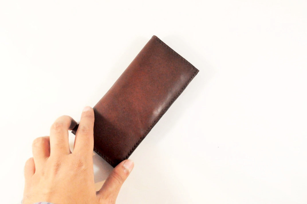 Bifold Long Leather Wallet-1