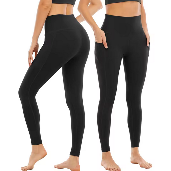 Misharen Women's Seamless Yoga Leggings With Pockets– Scrunch Butt, High Waist Tummy Control, Breathable Sweat-Wicking Fitness Pants, Spandex Quick Dry, Full Length-2