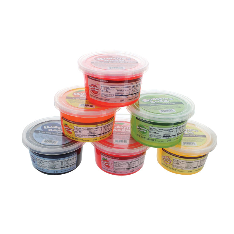 Pomegranate Bursting Boba® | Popping Boba | 490g Mini Tub | 6 Mini Tubs Per Case | 90 Cases Per Pallet-2