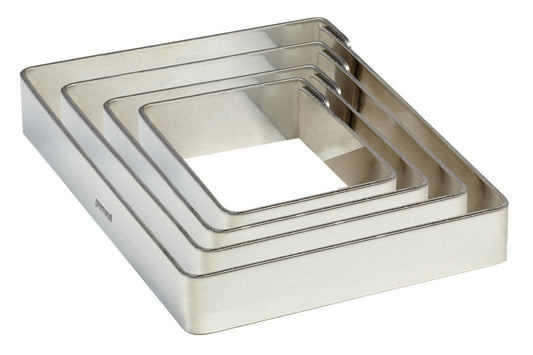 Pregel - 
 Pavoni® Stainless Steel Cake Ring - Square (1 ring)-0