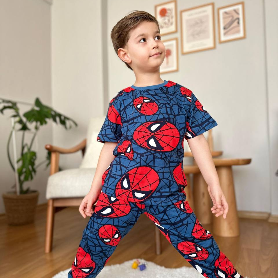 Spidy Dream Boys Pyjama Set-0