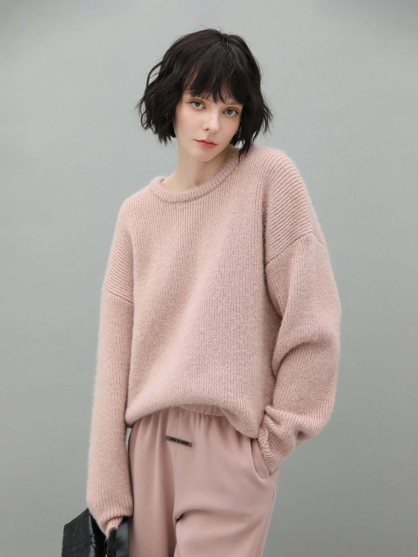Pink Velvet Knit Top-0