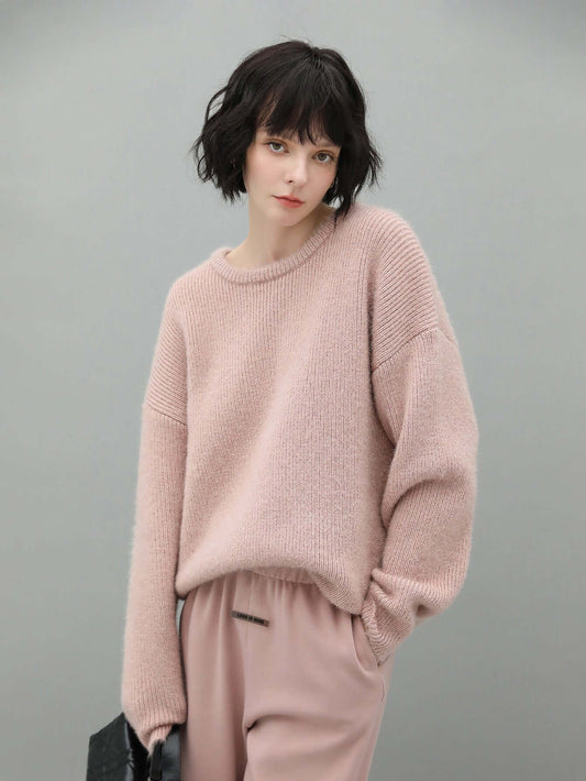 Pink Velvet Knit Top-0